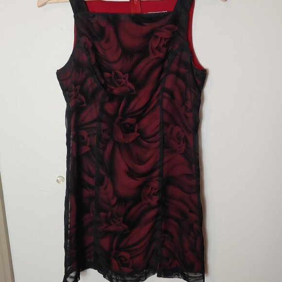 Unconventional Lace Y2K Whimsigoth 90s Mesh Velvet Dress Bias Cut Fairycore VTG - Picture 2 of 8